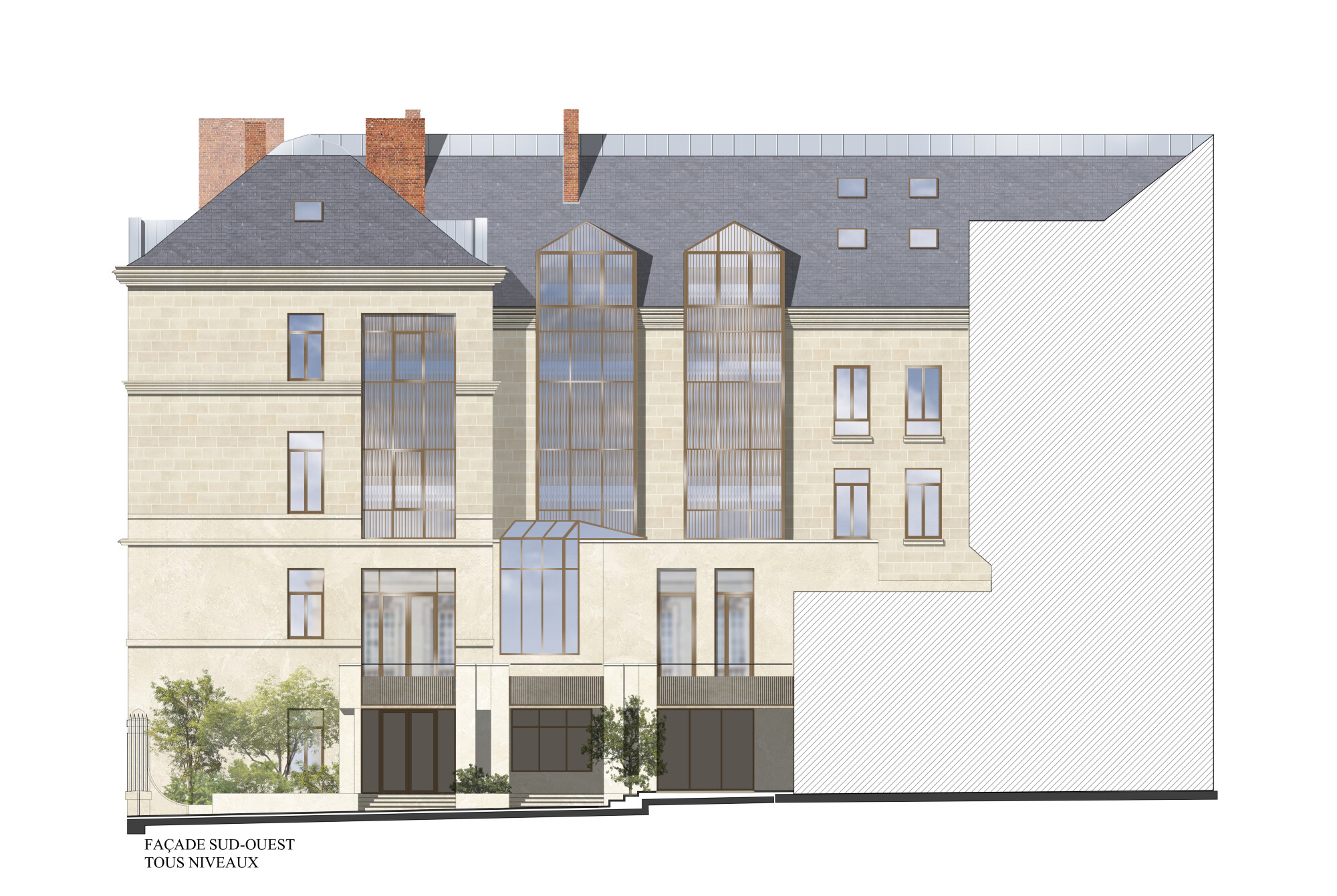Facade sud ouest